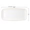 Smarty Had A Party 106 x 5 Clear with Gold Rim Flat Raised Edge Rectangular Disposable Plastic Plates, 120PK 9311CLG-CASE - alternate 2